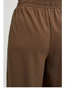 Moodo Бежови панталони с широки крачоли и копчета Moodo