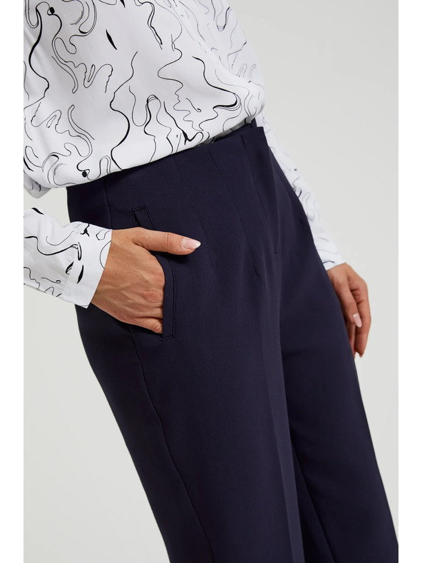 Moodo Тъмносини цигарени панталони Moodo