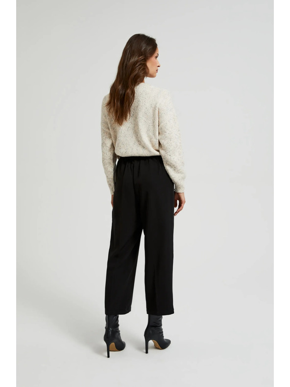 Moodo Черни панталони със складове Moodo