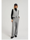 Moodo Официални сиви панталони с прави крачоли Moodo