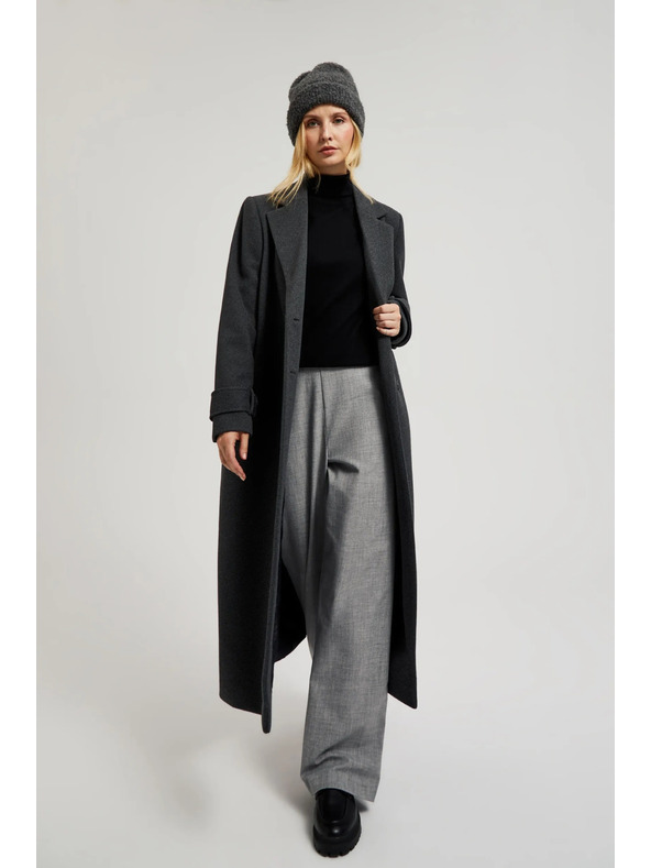 Moodo Официални сиви панталони с прави крачоли Moodo