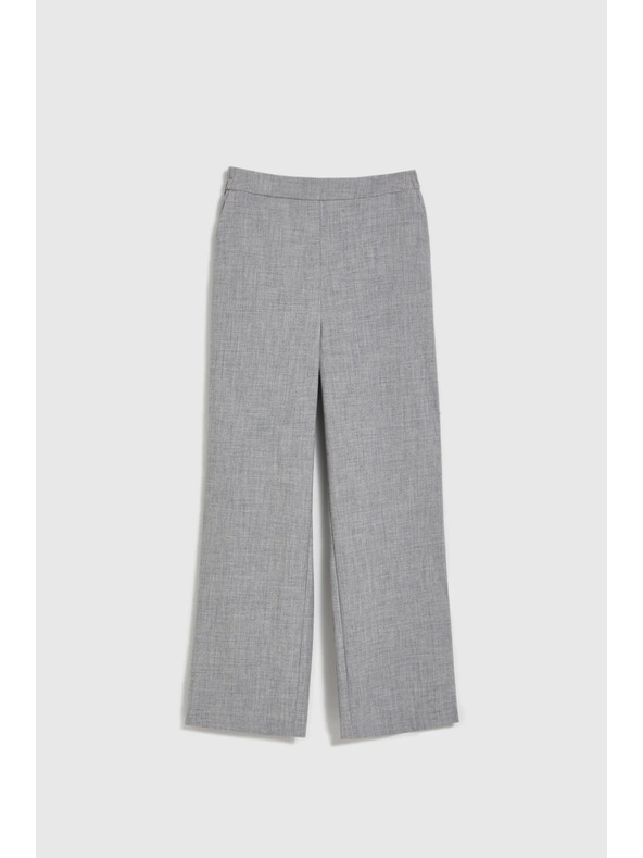 Moodo Официални сиви панталони с прави крачоли Moodo