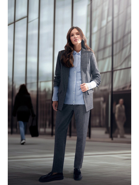 Moodo Цигарени панталони с джобове черни Moodo