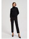 Moodo Елегантни черни панталони с ръб Moodo