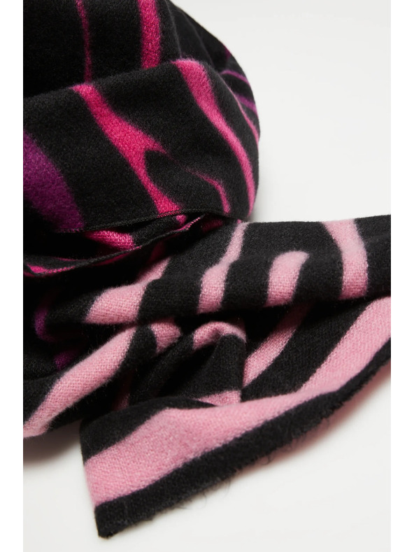 Moodo Розов шал със животински принт Moodo