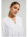 Moodo Бяла риза с дълги ръкави Moodo