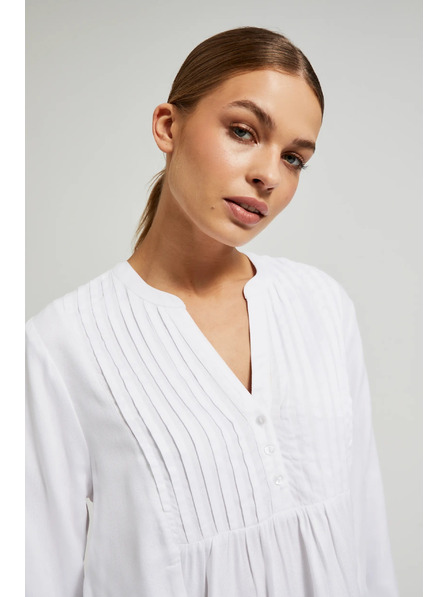 Moodo Бяла риза с дълги ръкави Moodo
