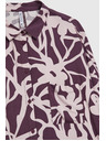 Moodo Вискозна риза с лилав принт Moodo