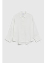 Moodo Елегантна вискозна бяла риза Moodo