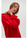 Moodo Червена риза с воланти на ръкавите Moodo