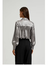 Moodo Сребриста риза с набрани ръкави Moodo