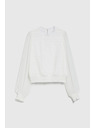 Moodo Елегантна бяла риза с набрани ръкави Moodo
