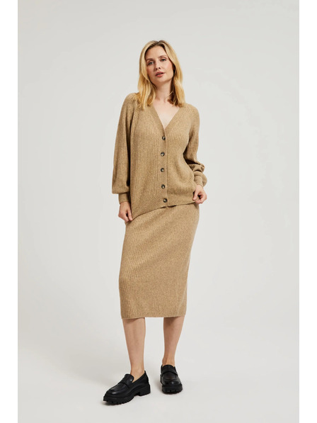 Moodo Трикотажна миди пола в бежово Moodo