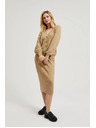Moodo Трикотажна миди пола в бежово Moodo
