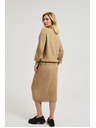 Moodo Трикотажна миди пола в бежово Moodo