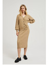 Moodo Трикотажна миди пола в бежово Moodo