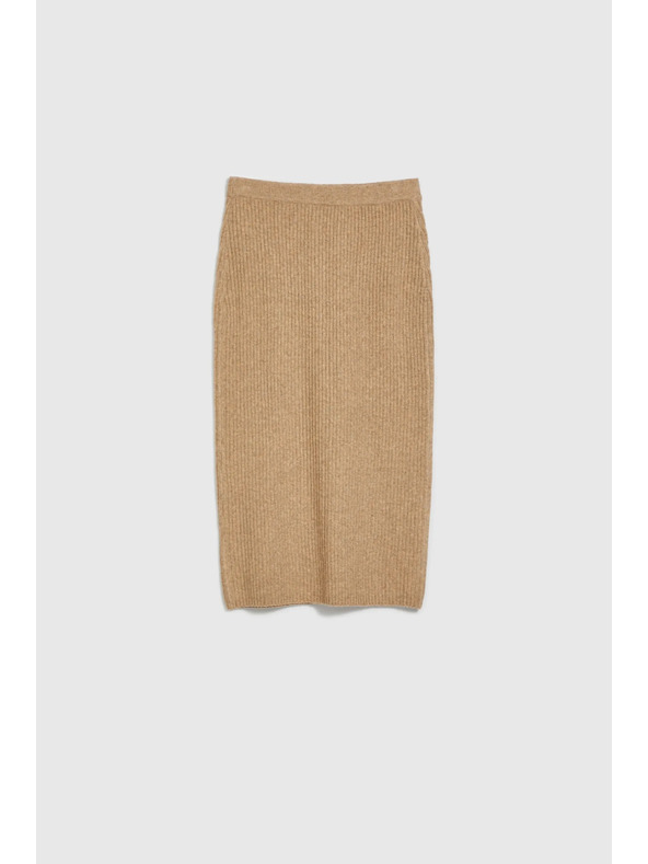 Moodo Трикотажна миди пола в бежово Moodo