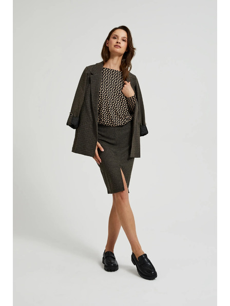 Moodo Молив пола с метализирана нишка в черно Moodo