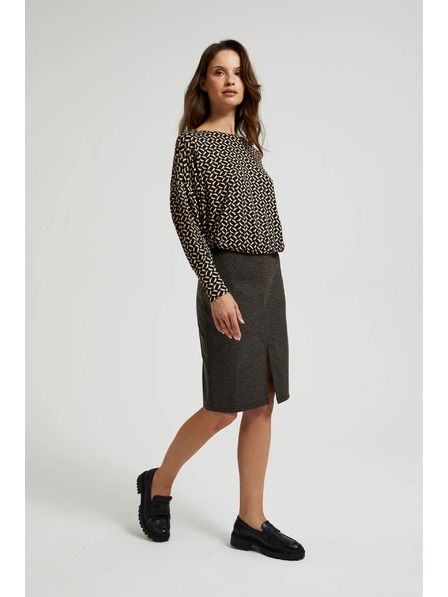 Moodo Молив пола с метализирана нишка в черно Moodo