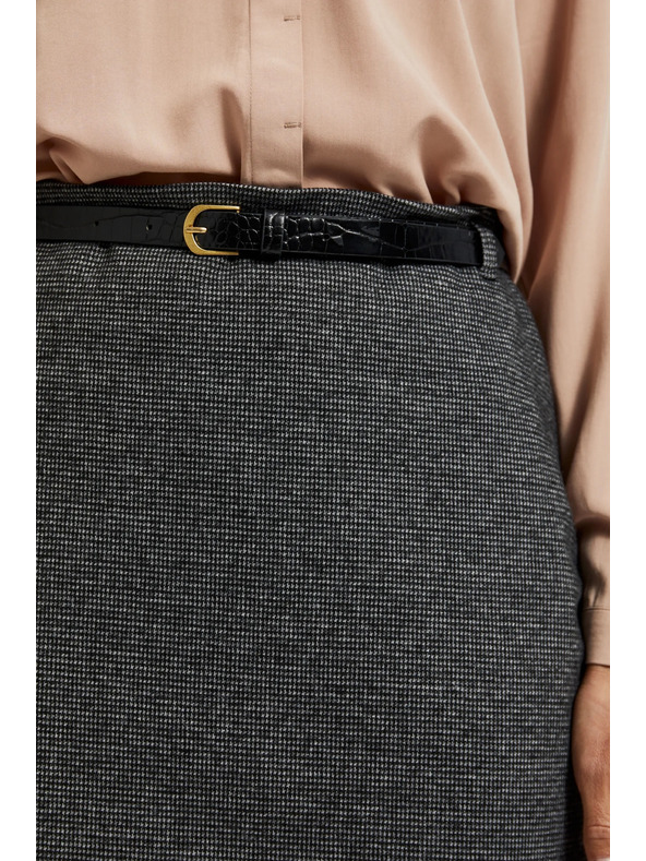 Moodo Молив пола до коляното в сиво Moodo