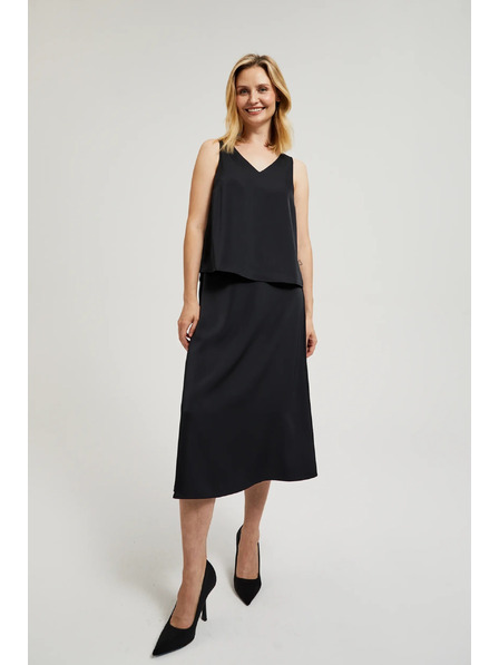 Moodo Черна А-образна пола Moodo