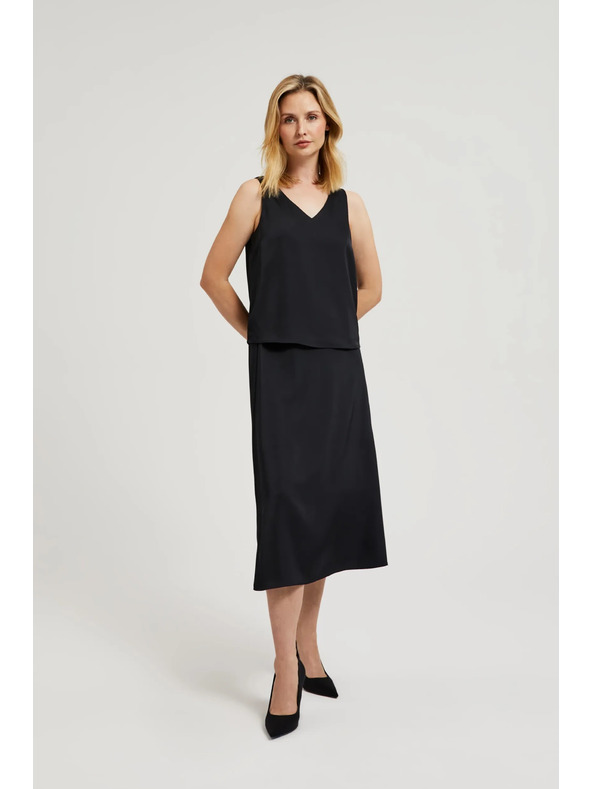 Moodo Черна А-образна пола Moodo