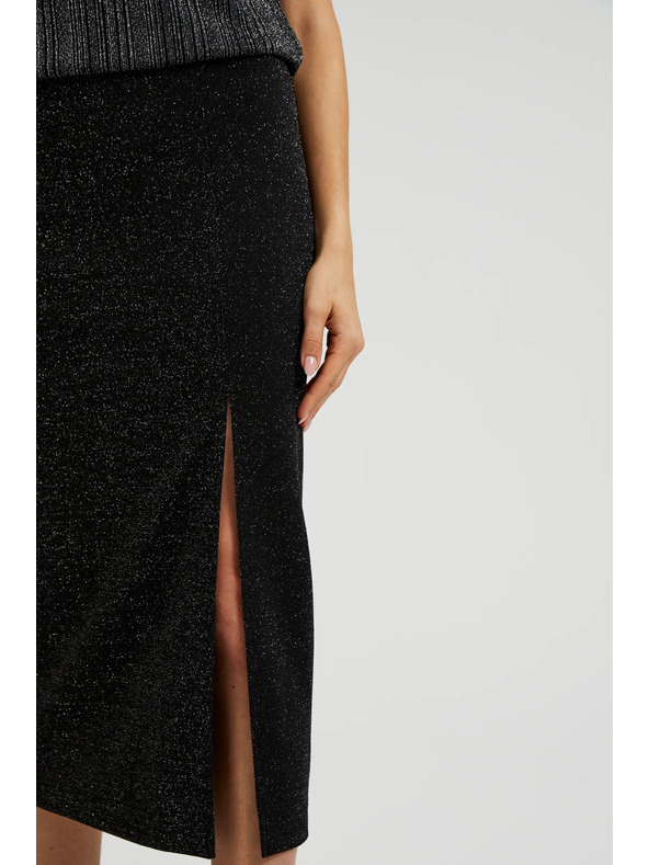 Moodo Миди пола с цепка в черно Moodo