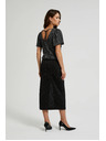Moodo Миди пола с цепка в черно Moodo