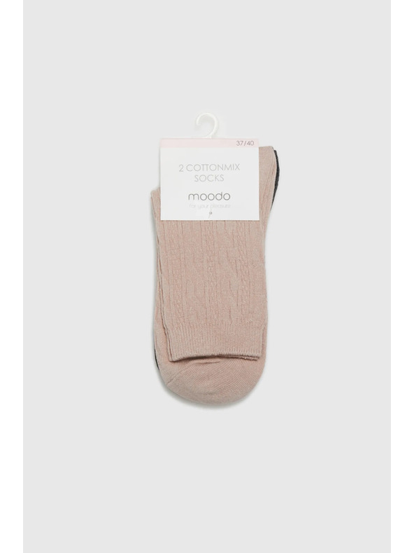 Moodo 2 броя чорапи с декоративен десен Moodo