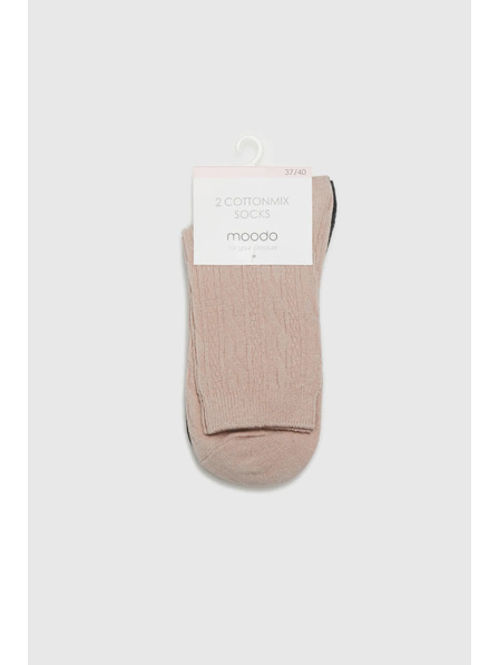 Moodo 2 броя чорапи с декоративен десен Moodo