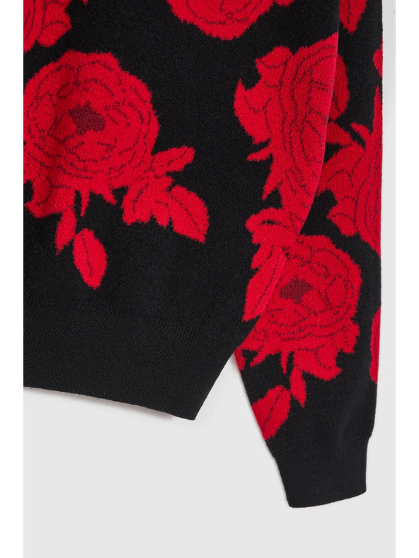 Moodo Черен суитшърт с принт Moodo