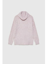 Moodo Суитшърт с дебела яка в розово Moodo