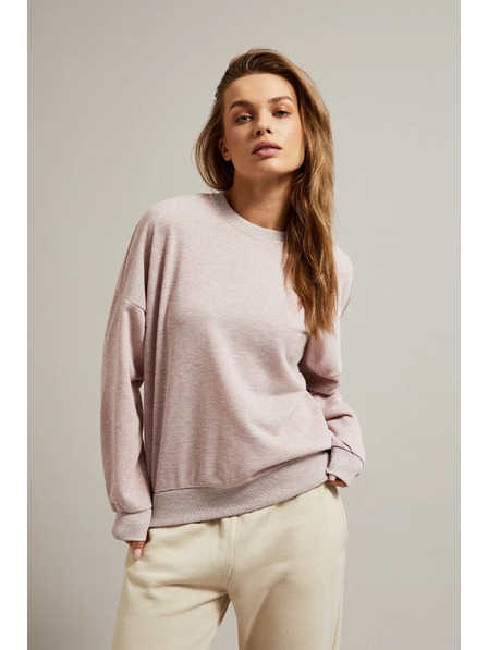 Moodo Розов суитшърт с разкроен гръб Moodo