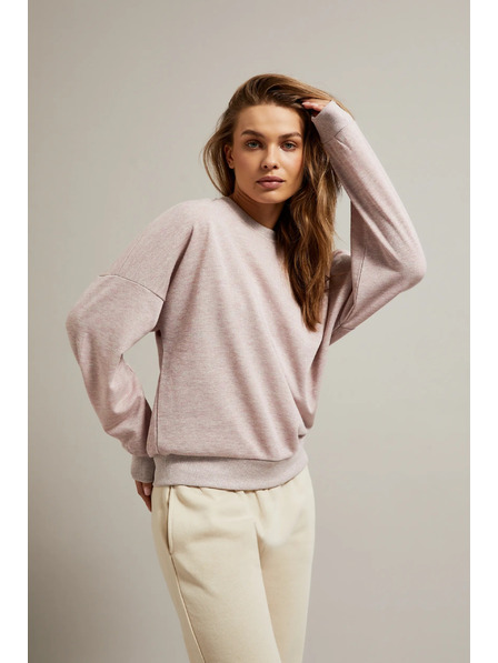 Moodo Розов суитшърт с разкроен гръб Moodo