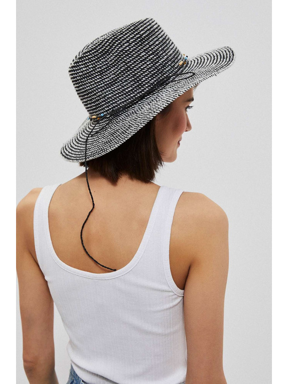 Moodo Сламена шапка с декоративна лента Moodo