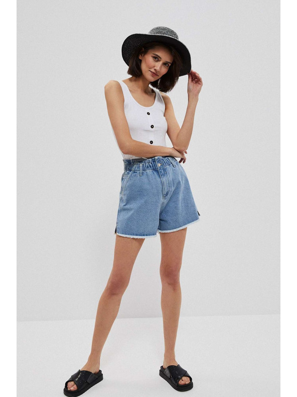 Moodo Сламена шапка с декоративна лента Moodo