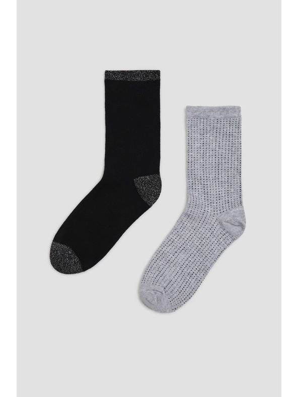 Moodo 2 чифта чорапи с металически нишки Moodo