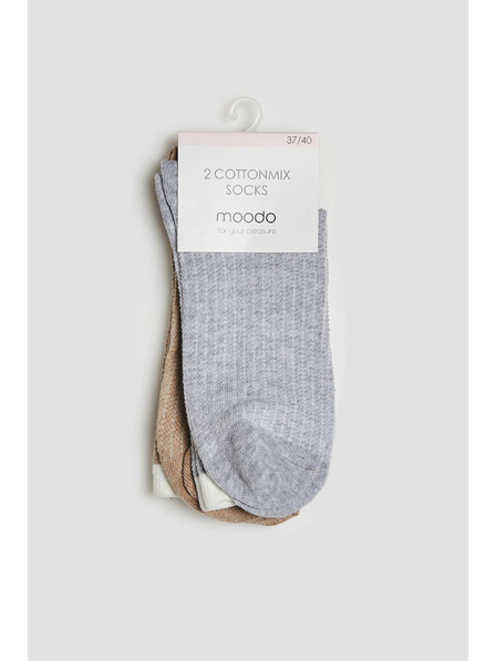 Moodo 2 чифта чорапи в два цвята Moodo
