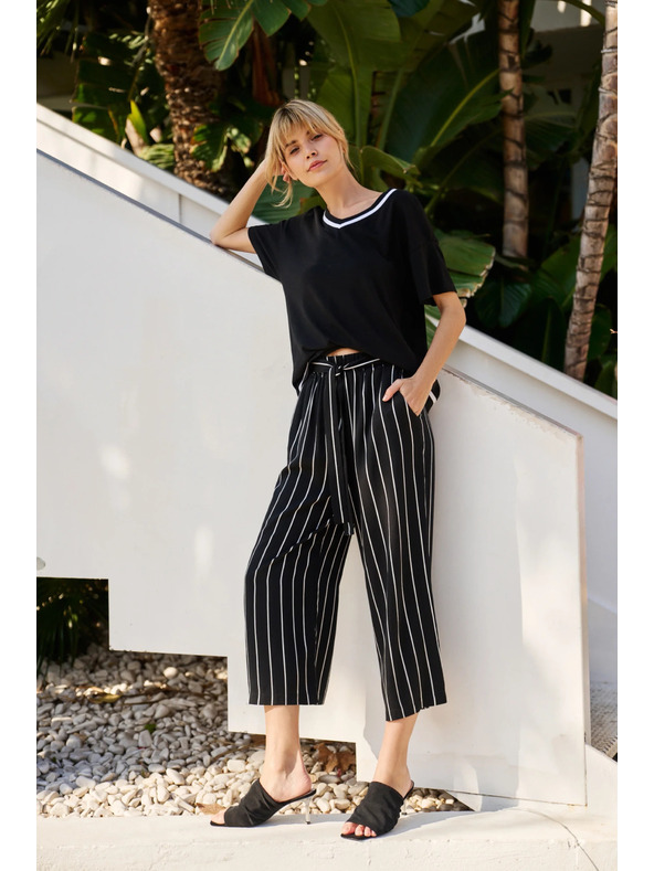 Moodo Черни райета клин Moodo