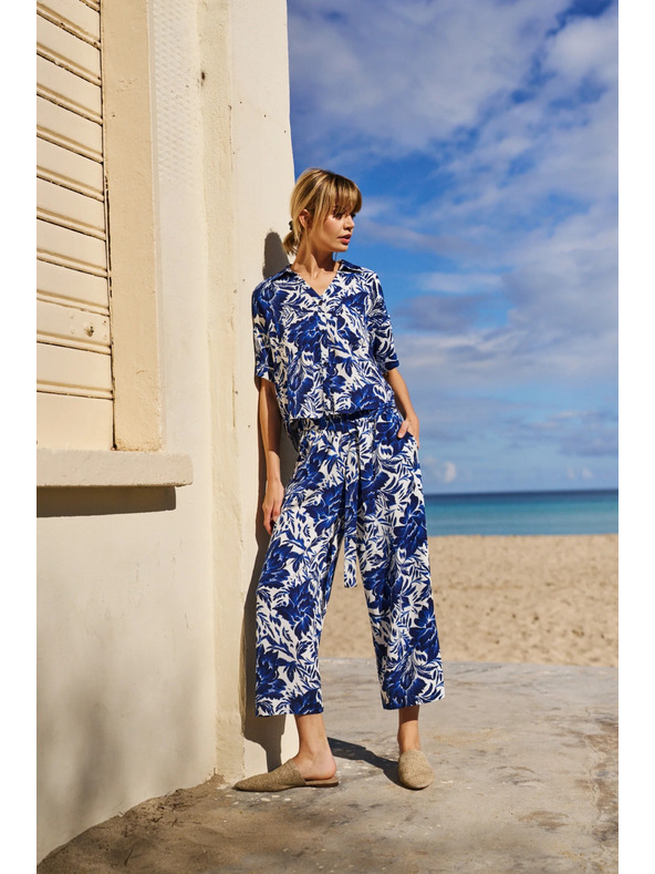 Moodo Сини широки панталони Moodo