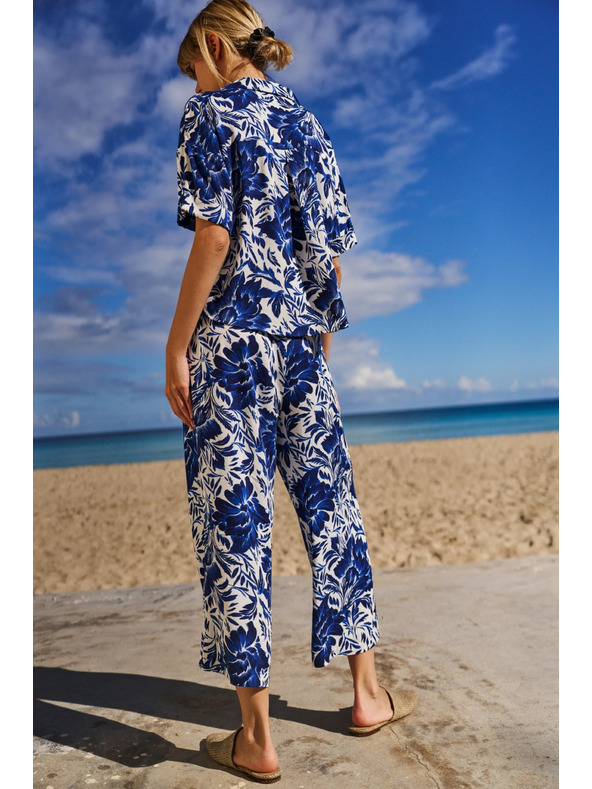 Moodo Сини широки панталони Moodo