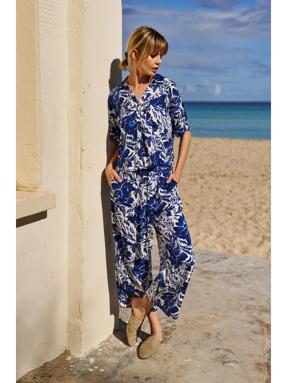 Moodo Сини широки панталони Moodo