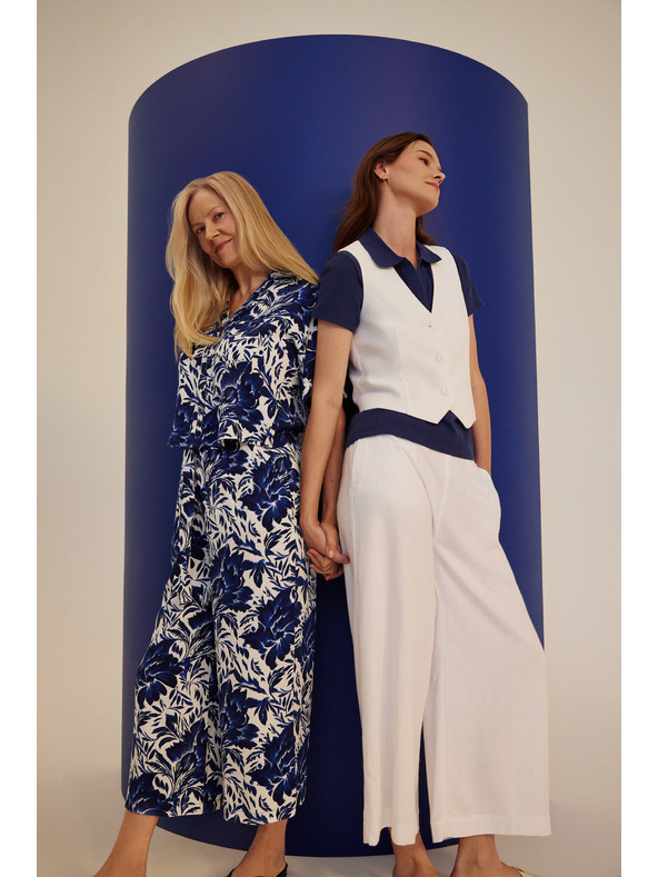 Moodo Сини широки панталони Moodo