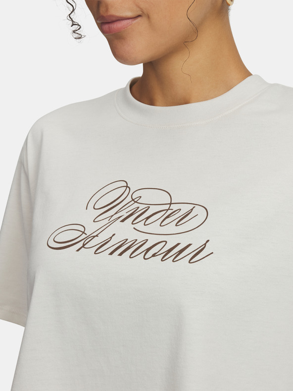 Under Armour Дамска тениска Under Armour UA W SCRIPTHEART CROP SS