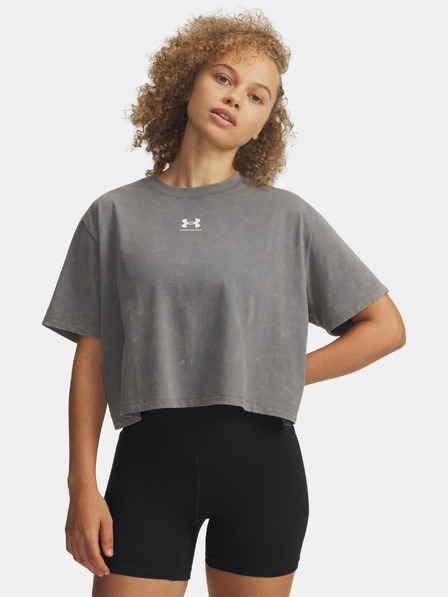 Under Armour Дамска тениска Under Armour UA Rival Boxy Tee Wash