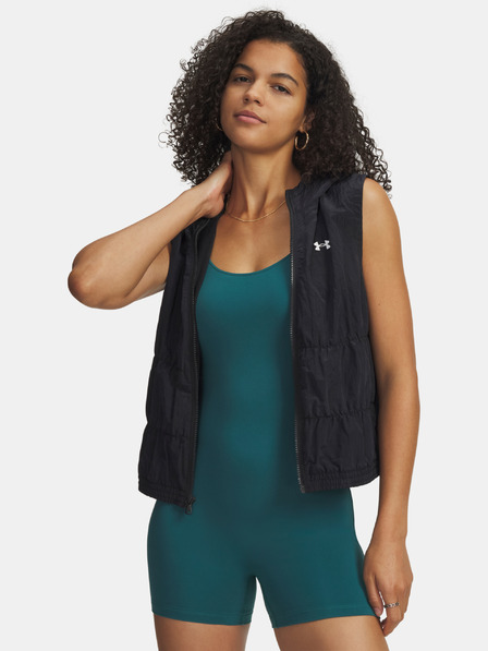Under Armour Дамски елек Under Armour UA Rival Woven Ruched Vest