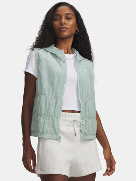 Under Armour Дамски елек Under Armour UA Rival Woven Ruched Vest