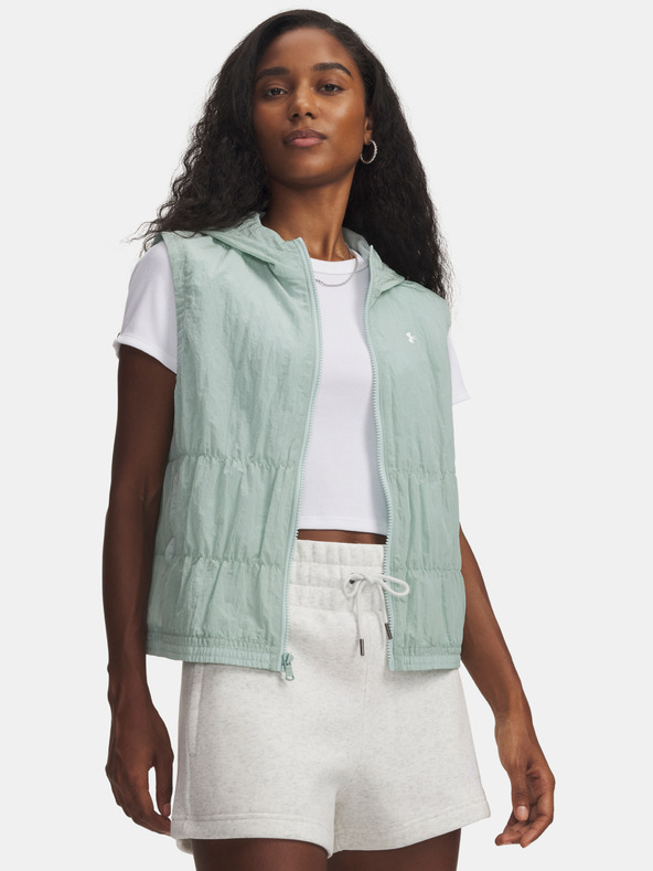 Under Armour Дамски елек Under Armour UA Rival Woven Ruched Vest