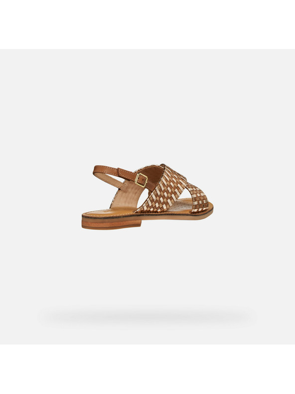 Geox Кафяви дамски чехли Geox Maddalusiac