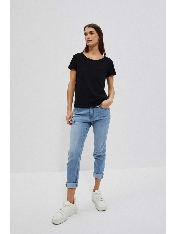 Moodo Черна дамска дълга рокля Moodo